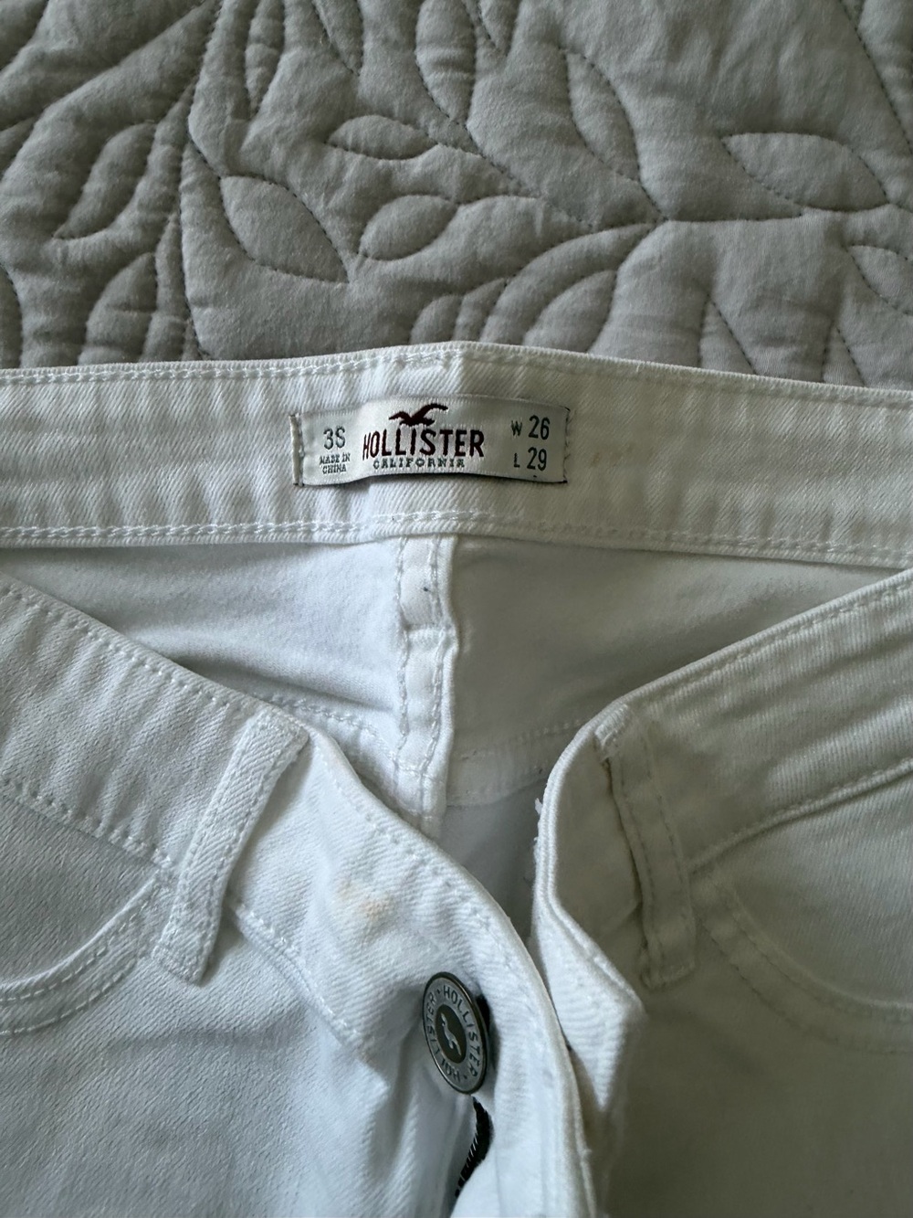 Hollister Women's Skinny White Jeans